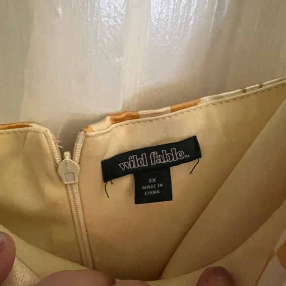 Wild Fable Checkered Daisy Minj Dress - Picture 2 of 2